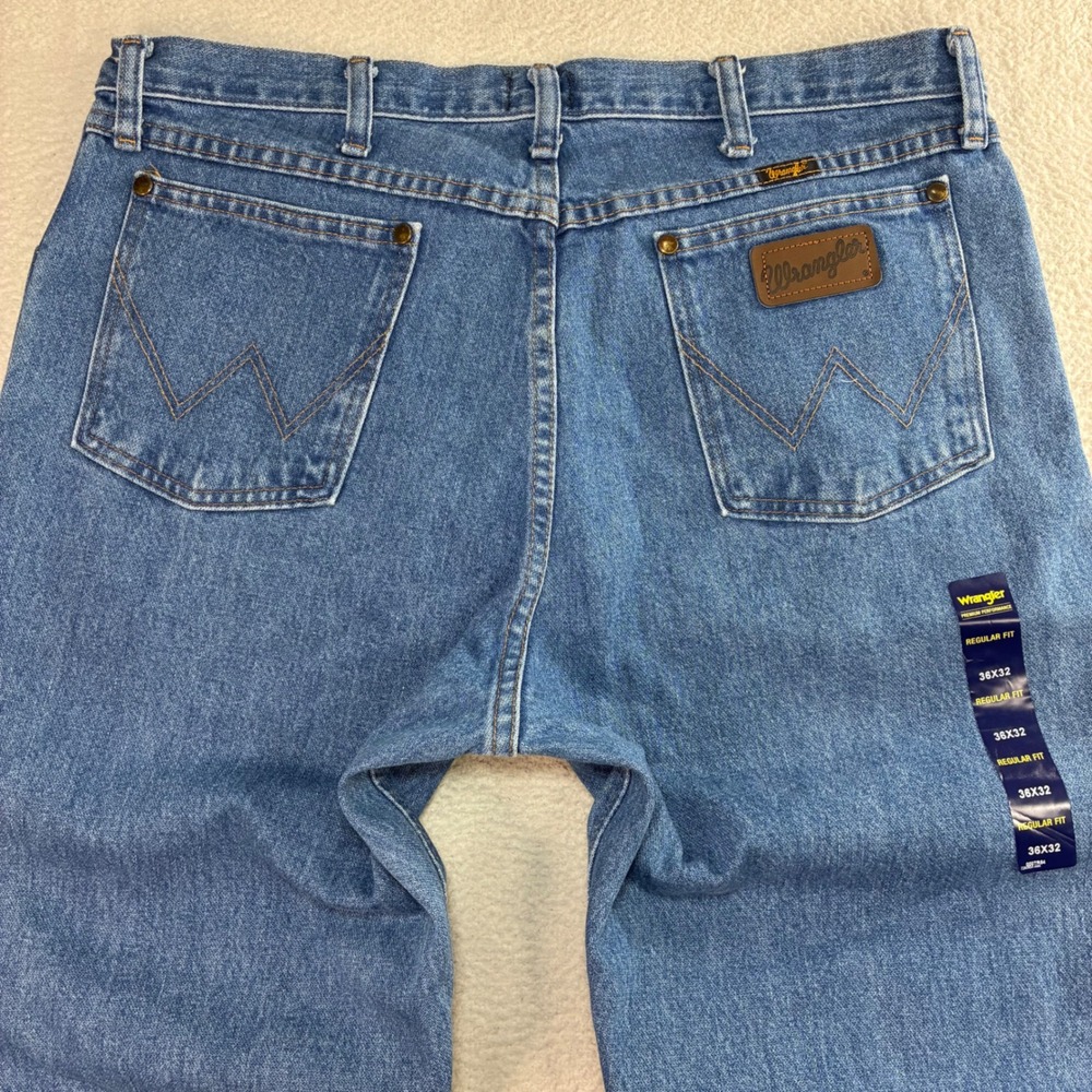 Wrangler 47MWZ Cowboy Cut Jeans Men 36x32 Blue Premium Performance Regular NWT - Picture 2 of 8